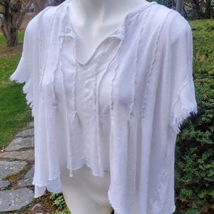We The Free white cotton xl top